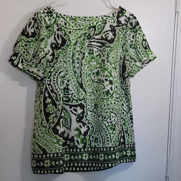 Banana Republic Women's Silk Top Size Large - Picture 2 of 8